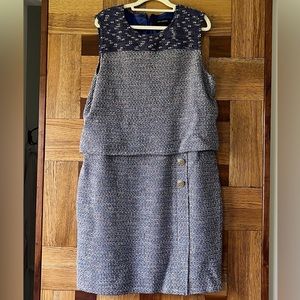 St John | Tweed Tiered Dress